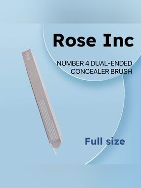 RARE🇺🇸🆕NIB ROSE INC | FULL | Useful NUMBER 4 DUAL-ENDED CONCEALER BRUSH**